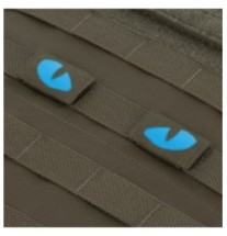 Nášivka M-Tac Tiger Eyes Laser Cut 2 ks - olivová-modrá
