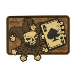 Nášivka M-Tac Joker Skull 3D - coyote