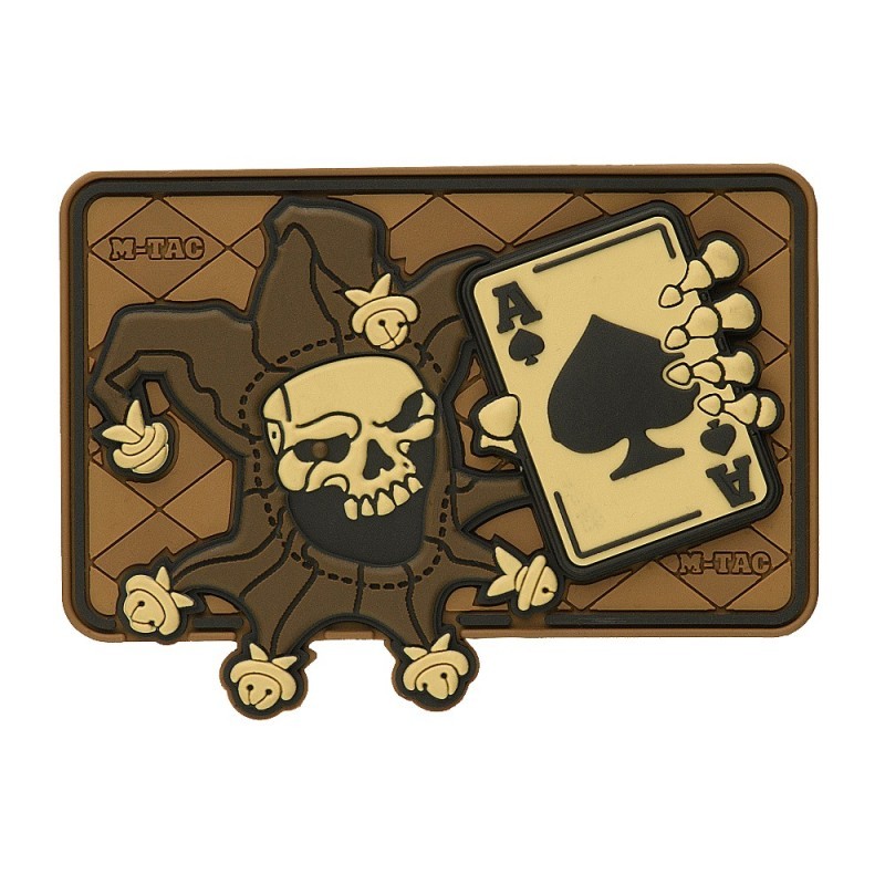 Nášivka M-Tac Joker Skull 3D - coyote Nášivka M-Tac Joker Skull 3D - coyote