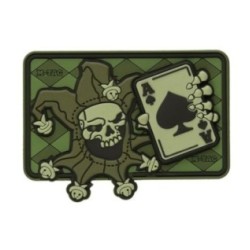 Nášivka M-Tac Joker Skull 3D - olivová