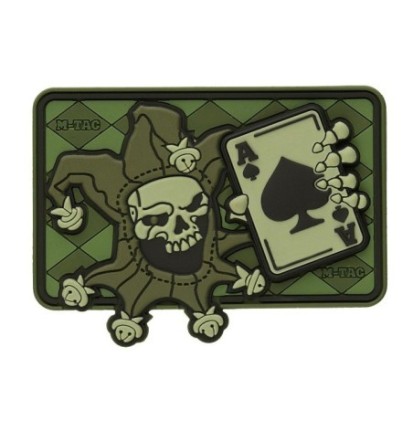 Nášivka M-Tac Joker Skull 3D - olivová