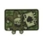 Nášivka M-Tac Joker Skull 3D - olivová