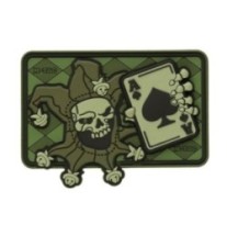 Nášivka M-Tac Joker Skull 3D - olivová