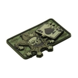 Nášivka M-Tac Joker Skull 3D - olivová