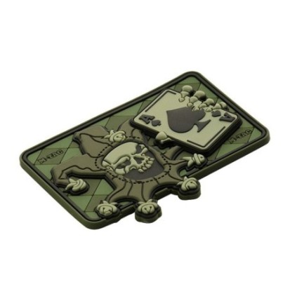 Nášivka M-Tac Joker Skull 3D - olivová