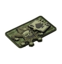 Nášivka M-Tac Joker Skull 3D - olivová