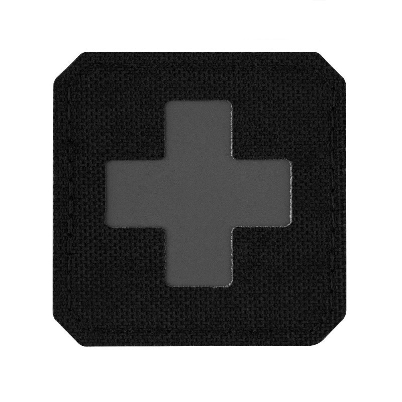 Nášivka M-Tac Medic Cross Laser Cut - čierna-sivá Nášivka M-Tac Medic Cross Laser Cut - čierna-sivá