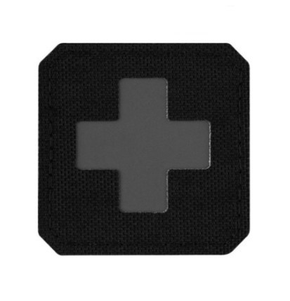 Nášivka M-Tac Medic Cross Laser Cut - čierna-sivá