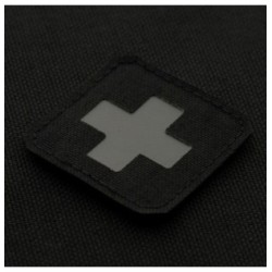 Nášivka M-Tac Medic Cross Laser Cut - čierna-sivá
