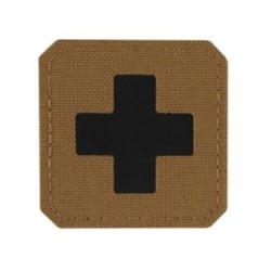 Nášivka M-Tac Medic Cross Laser Cut - coyote-čierna