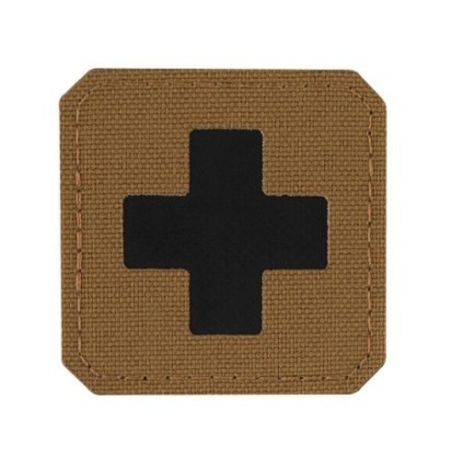 Nášivka M-Tac Medic Cross Laser Cut - coyote-čierna