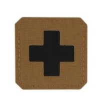 Nášivka M-Tac Medic Cross Laser Cut - coyote-čierna