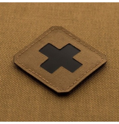 Nášivka M-Tac Medic Cross Laser Cut - coyote-čierna
