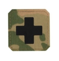 Nášivka M-Tac Medic Cross Laser Cut - multicam-čierna