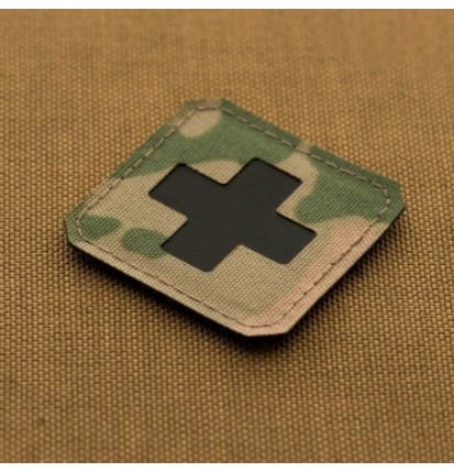 Nášivka M-Tac Medic Cross Laser Cut - multicam-čierna
