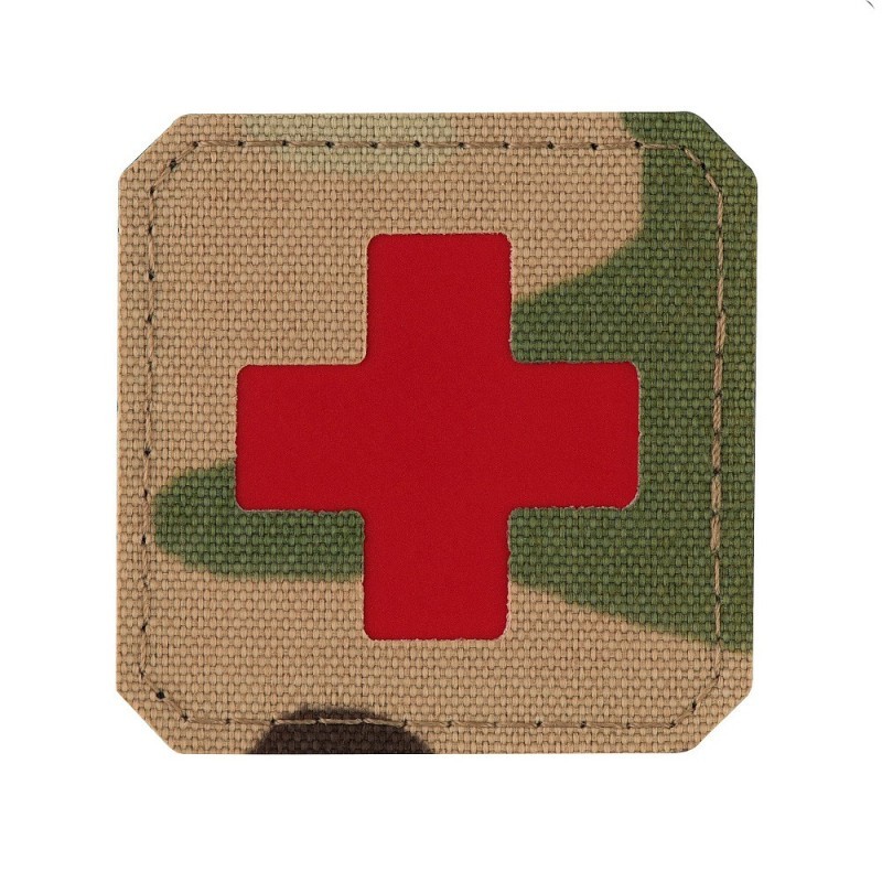 Nášivka M-Tac Medic Cross Laser Cut - multicam-červená Nášivka M-Tac Medic Cross Laser Cut - multicam-červená