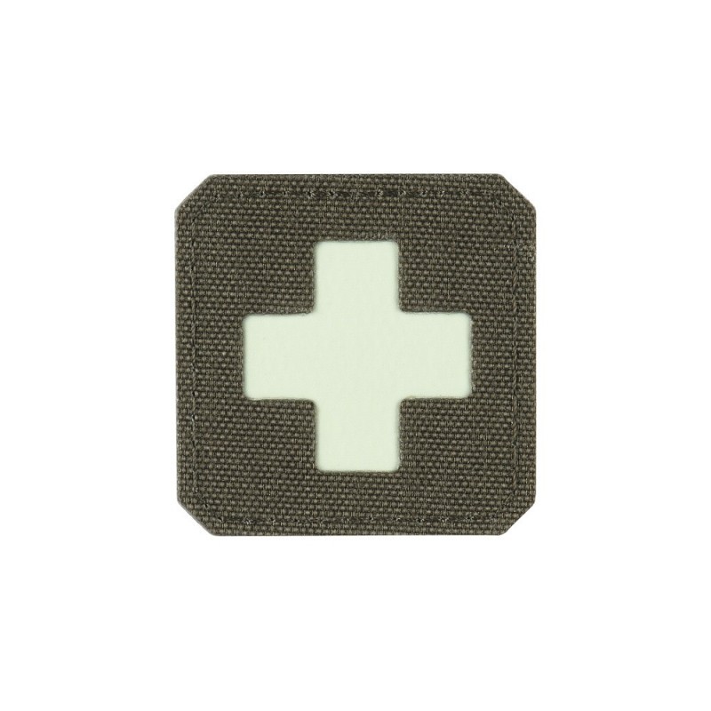 Nášivka M-Tac Medic Cross Laser Cut Glow - olivová-biela