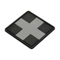 Nášivka M-Tac Medic Cross Square - čierna-sivá