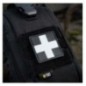 Nášivka M-Tac Medic Cross Square - čierna-sivá Nášivka M-Tac Medic Cross Square - čierna-sivá