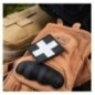 Nášivka M-Tac Medic Cross Square - čierna-sivá Nášivka M-Tac Medic Cross Square - čierna-sivá