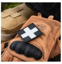Nášivka M-Tac Medic Cross Square - čierna-sivá