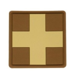 Nášivka M-Tac Medic Cross Square - coyote-desert