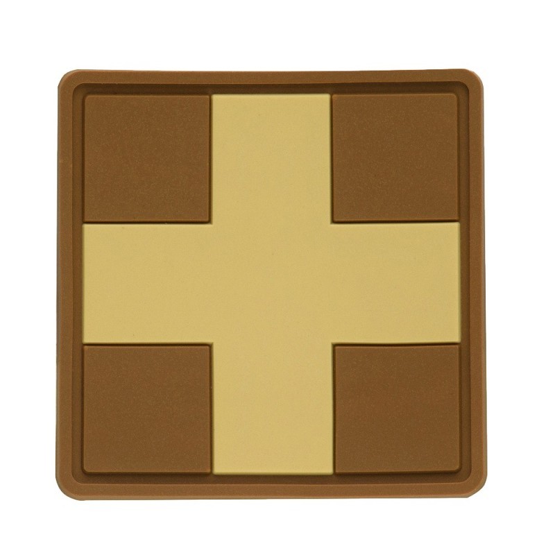 Nášivka M-Tac Medic Cross Square - coyote-desert Nášivka M-Tac Medic Cross Square - coyote-desert