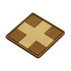 Nášivka M-Tac Medic Cross Square - coyote-desert
