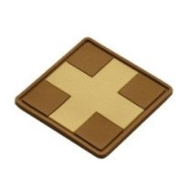 Nášivka M-Tac Medic Cross Square - coyote-desert