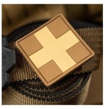 Nášivka M-Tac Medic Cross Square - coyote-desert