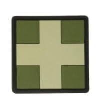 Nášivka M-Tac Medic Cross Square - olivová-desert