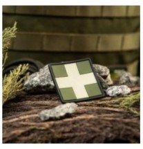 Nášivka M-Tac Medic Cross Square - olivová-desert