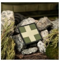 Nášivka M-Tac Medic Cross Square - olivová-desert