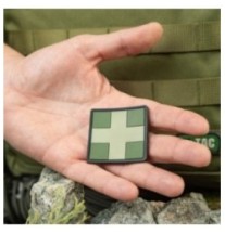 Nášivka M-Tac Medic Cross Square - olivová-desert