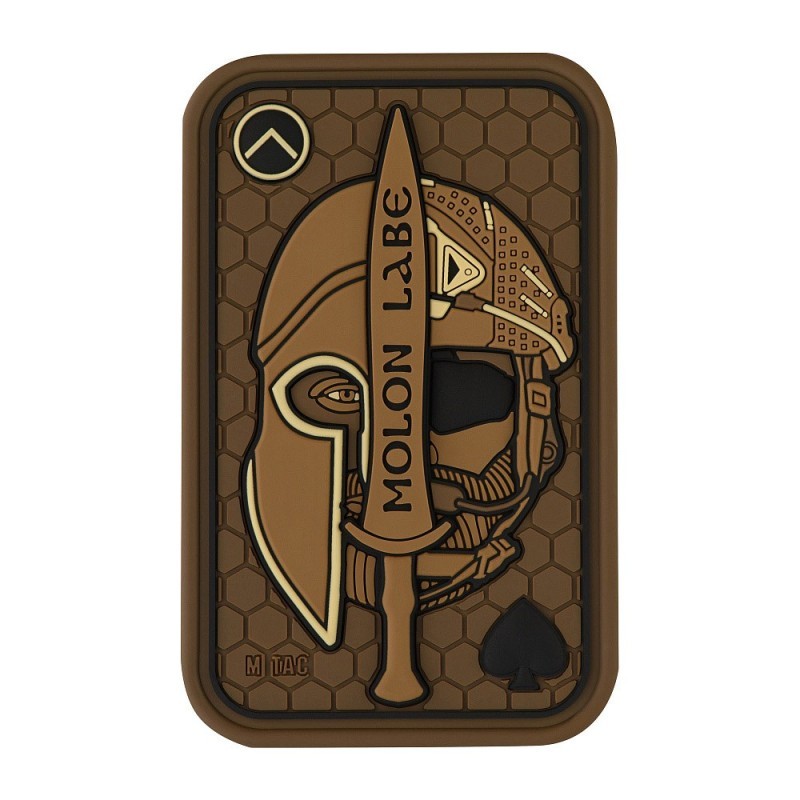 Nášivka M-Tac Molon Labe Ace 3D - coyote Nášivka M-Tac Molon Labe Ace 3D - coyote