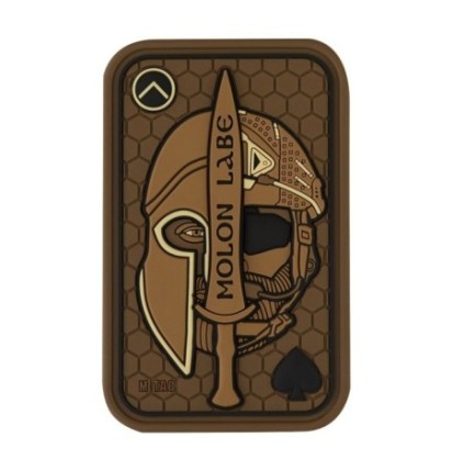 Nášivka M-Tac Molon Labe Ace 3D - coyote