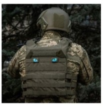 Nášivka M-Tac Tiger Eyes Laser Cut 2 ks - olivová-modrá