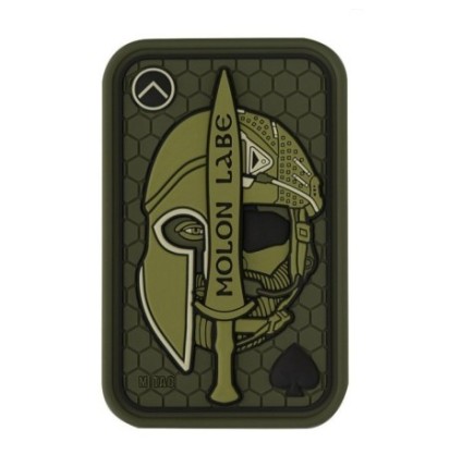Nášivka M-Tac Molon Labe Ace 3D - olivová