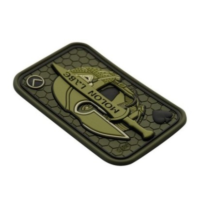 Nášivka M-Tac Molon Labe Ace 3D - olivová