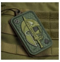 Nášivka M-Tac Molon Labe Ace 3D - olivová