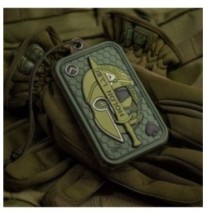Nášivka M-Tac Molon Labe Ace 3D - olivová