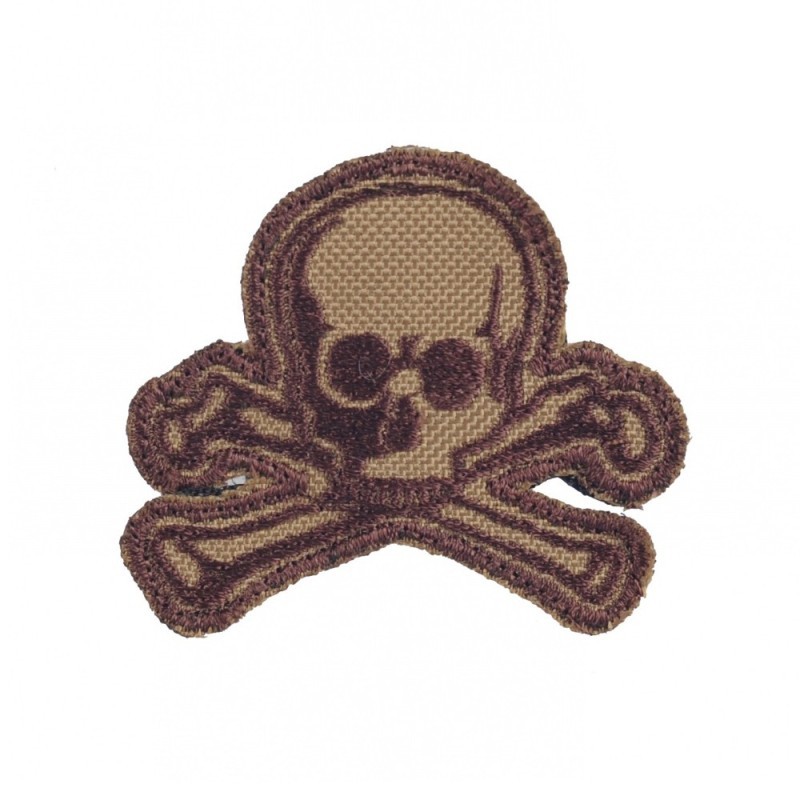 Nášivka textilná M-Tac Old Skull - coyote-hnedá
