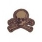 Nášivka textilná M-Tac Old Skull - coyote-hnedá