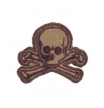 Nášivka textilná M-Tac Old Skull - coyote-hnedá