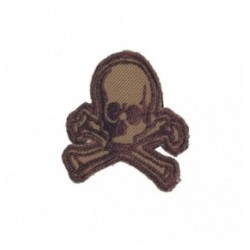 Nášivka textilná M-Tac Old Skull - coyote-hnedá