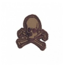 Nášivka textilná M-Tac Old Skull - coyote-hnedá