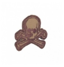 Nášivka textilná M-Tac Old Skull - coyote-hnedá