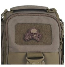 Nášivka textilná M-Tac Old Skull - coyote-hnedá
