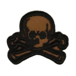 Nášivka textilná M-Tac Old Skull - coyote-čierna