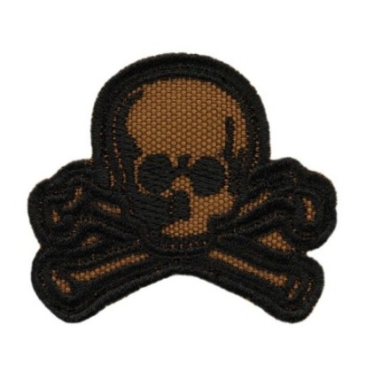 Nášivka textilná M-Tac Old Skull - coyote-čierna